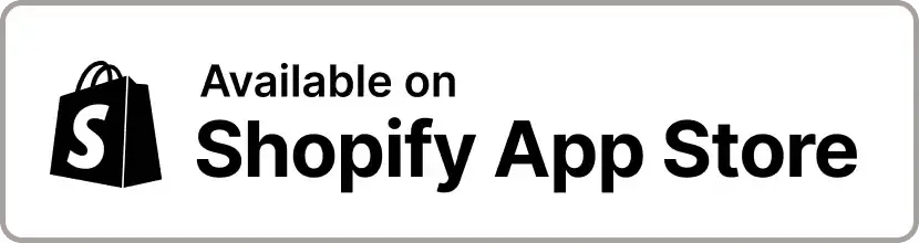 Logo and text indicating availability on Shopify App Store